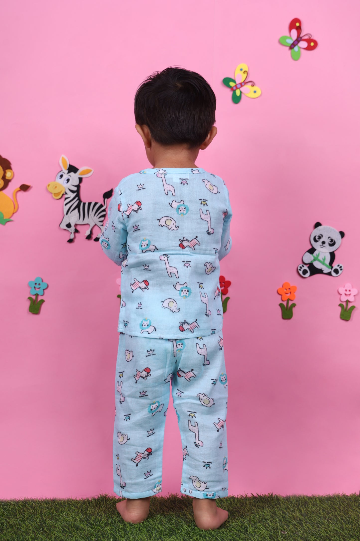 Blue Animal Play Suit
