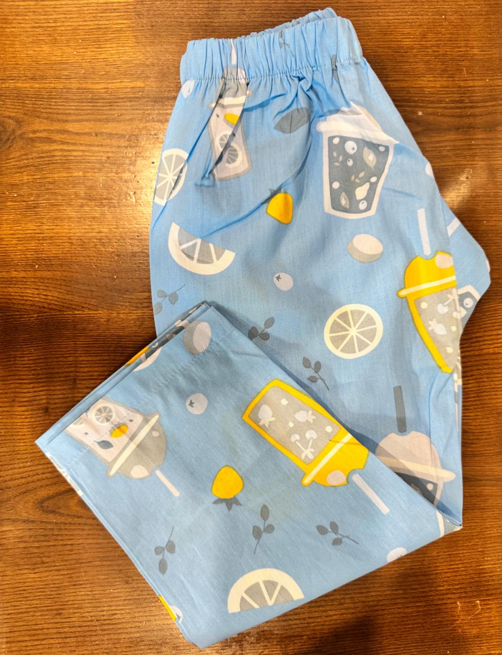 Blue Sipper Night Suit