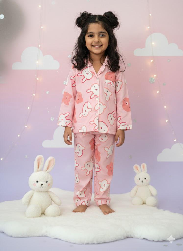 Bunny Blush Night Suit