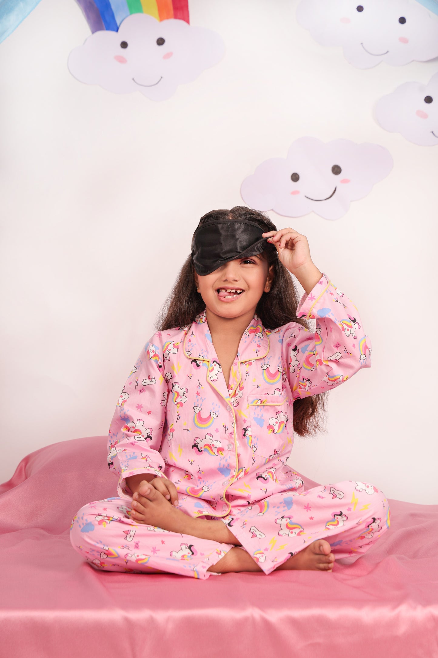 UNICORN PRINT PINK NIGHT SUIT