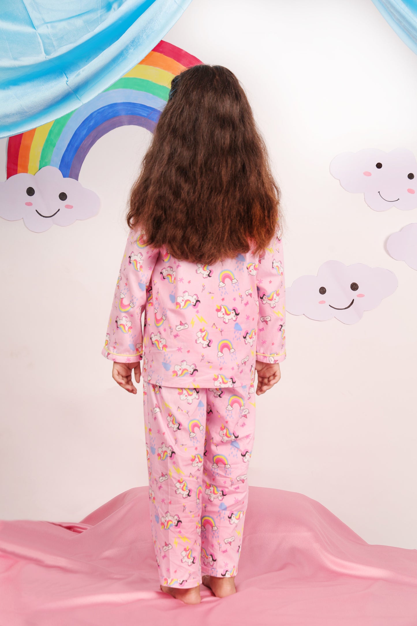 UNICORN PRINT PINK NIGHT SUIT