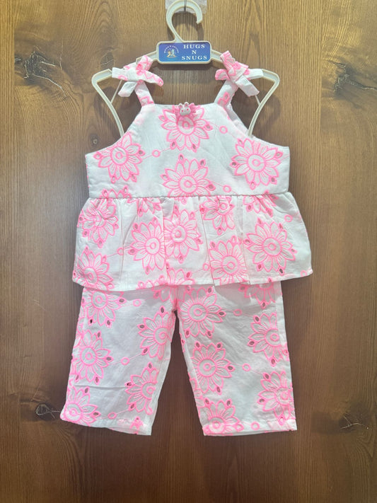 Neon Pink Floral Coord Set