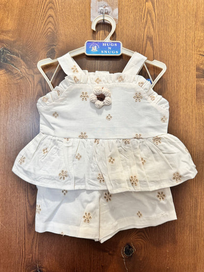 Magical White Short Coord Set