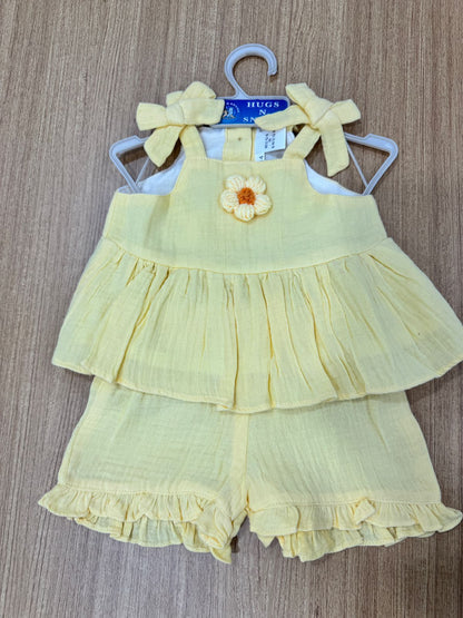 Yellow Short Coord Set