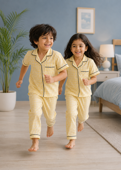 Sunshine Snuggles Twinning Night Suit