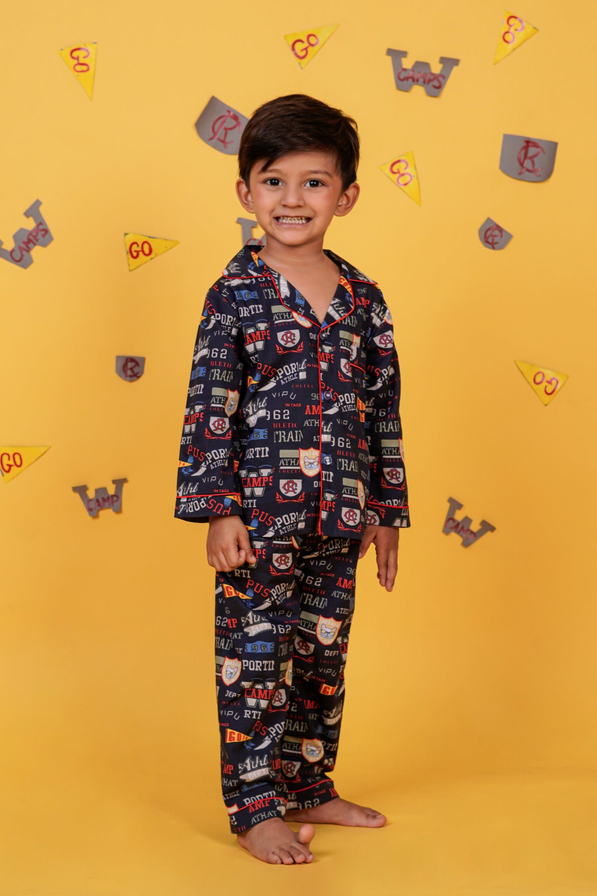 Camp Adventures Navy Blue Night Suit