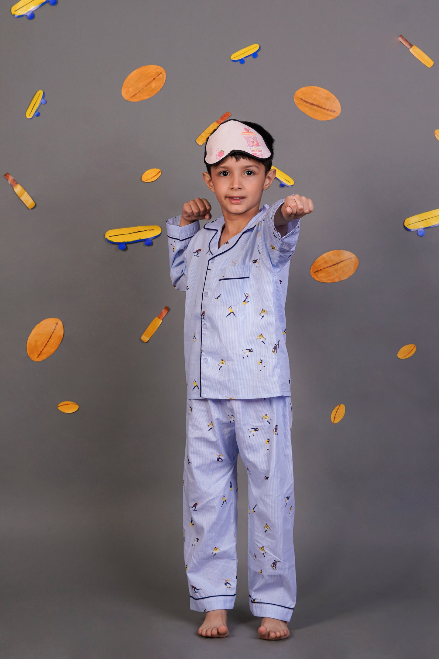 Sports Playtime League Blue Night Suit