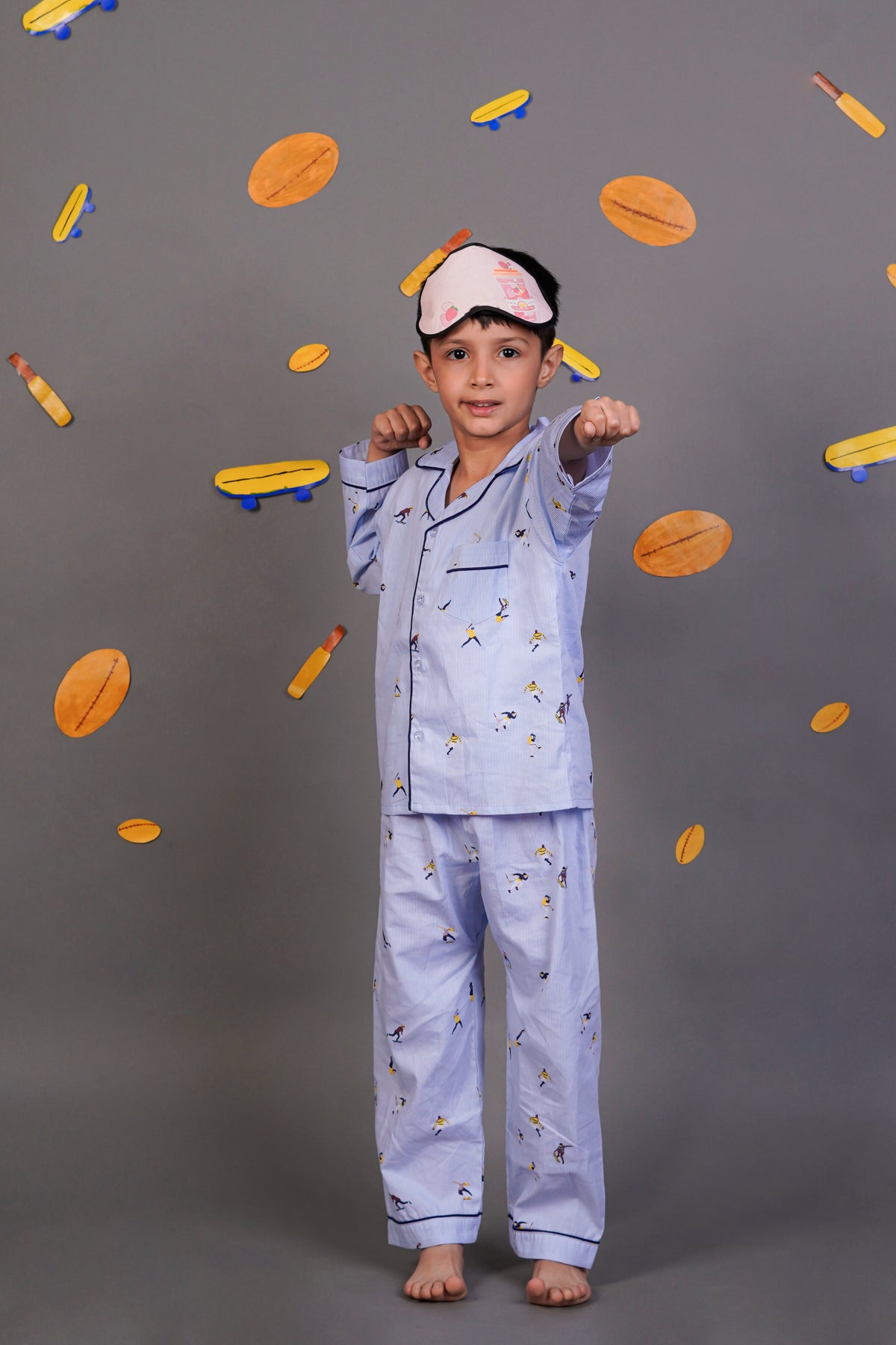 Sports Playtime League Blue Night Suit