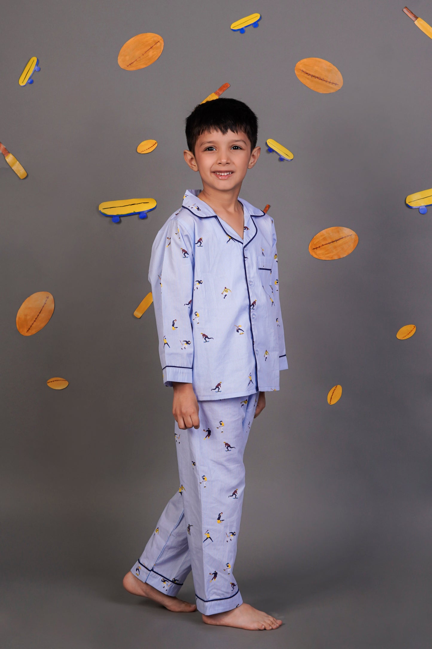 Sports Playtime League Blue Night Suit