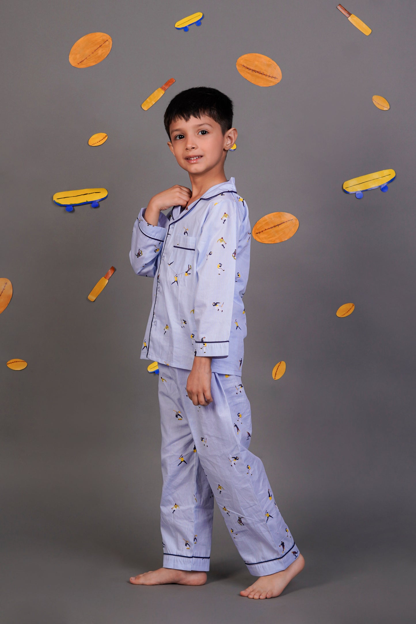 Sports Playtime League Blue Night Suit