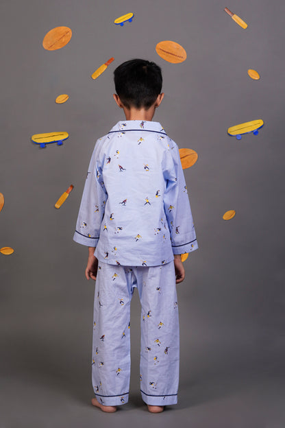 Sports Playtime League Blue Night Suit