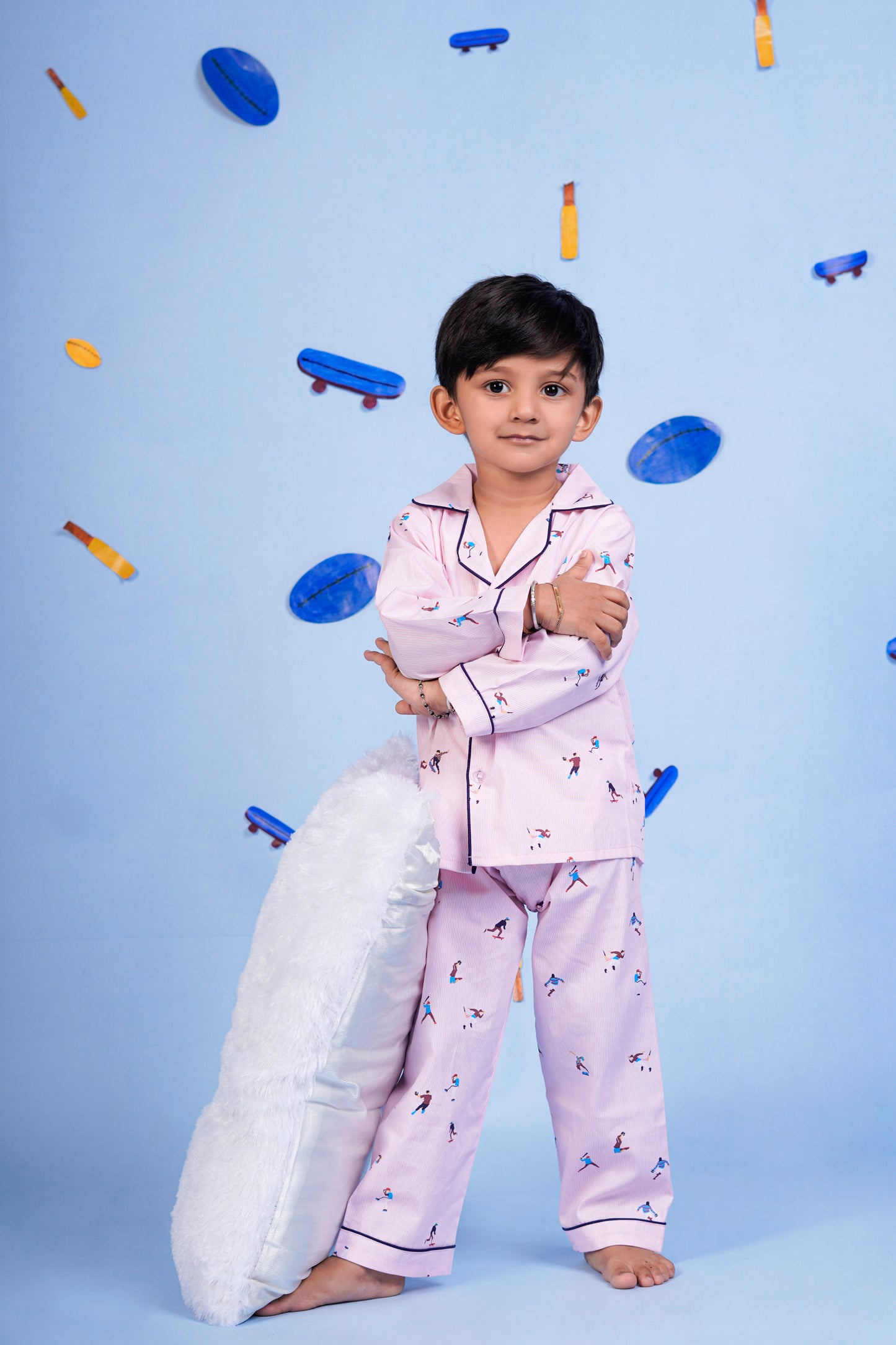 Sports Playtime League Pink Night Suit