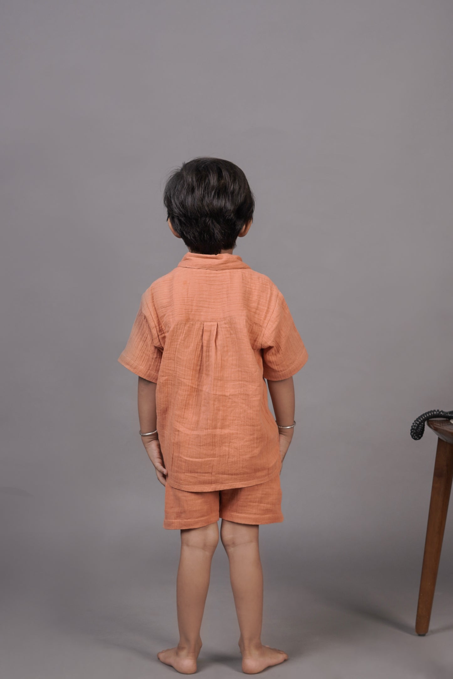Rust 100 % Muslin Cotton Boys Coord sets