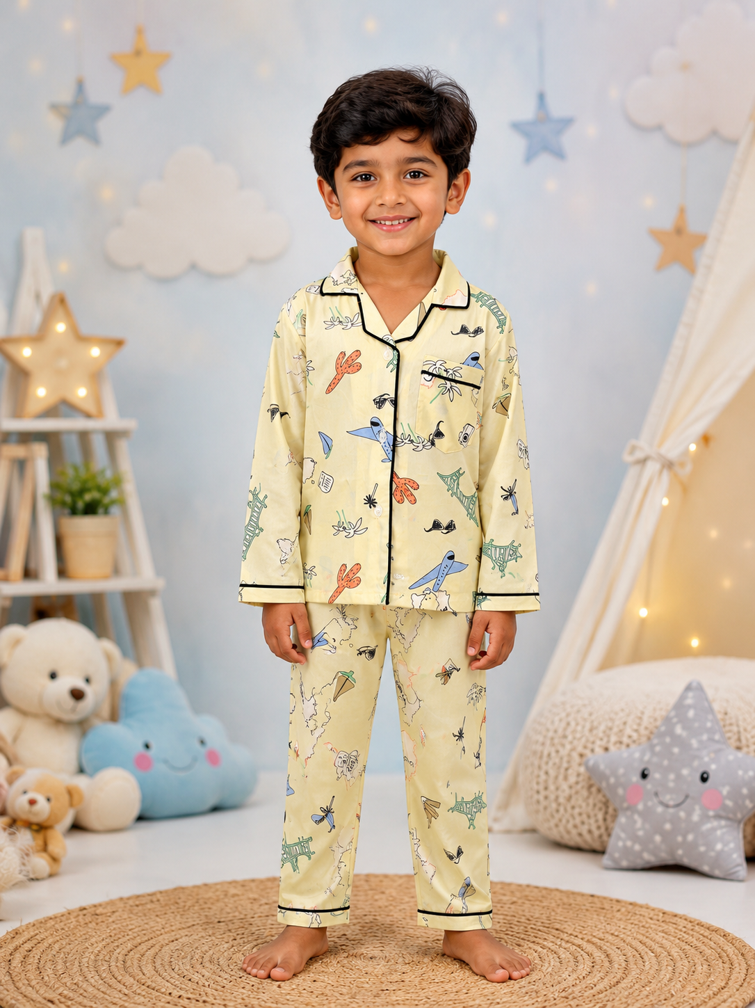 Around The World Night Suit