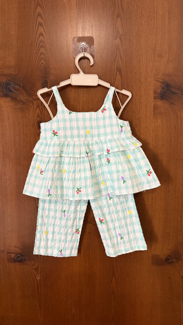 Gingham Garden Green Coord Set