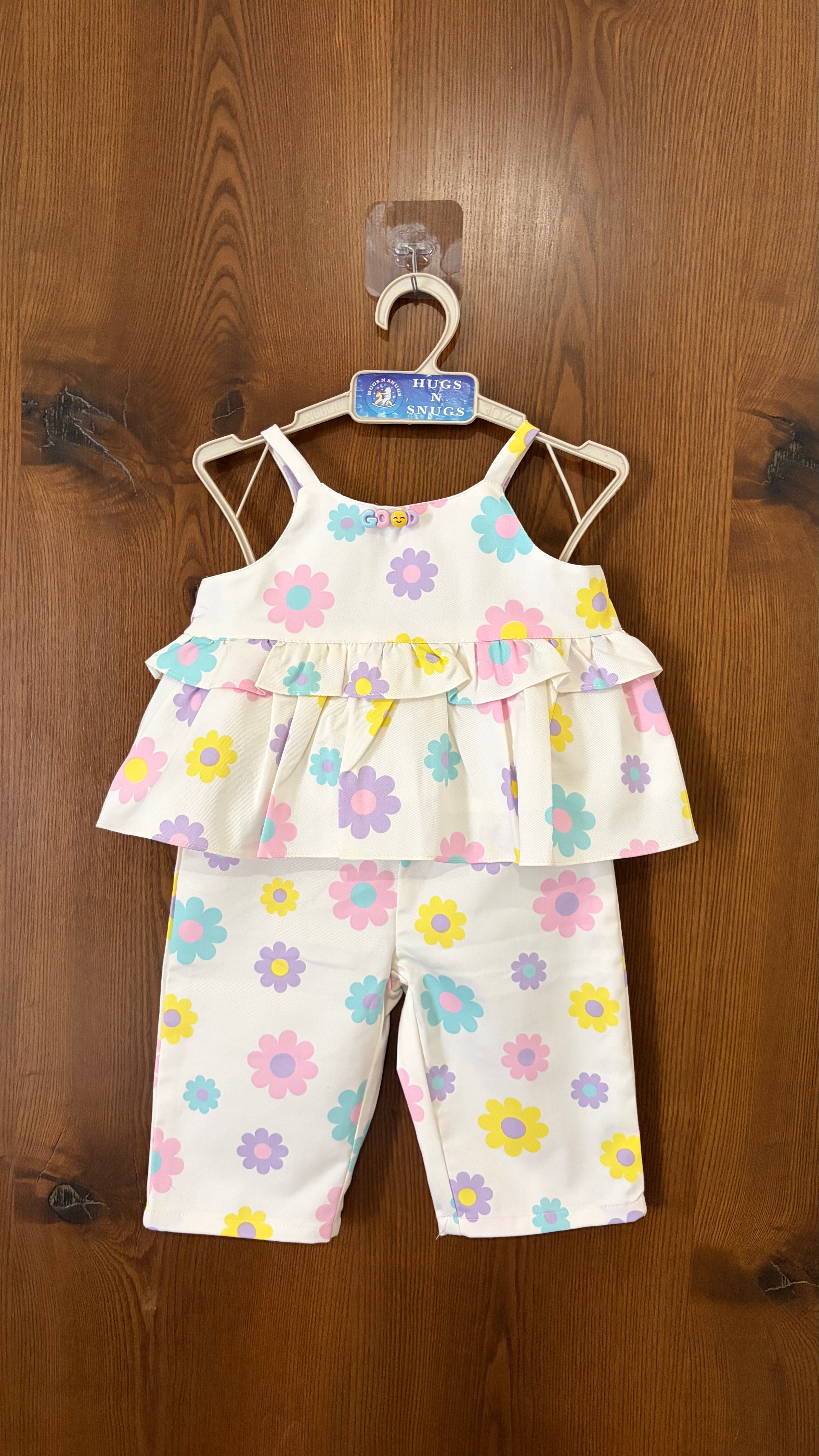Flower Pop White Coord Set