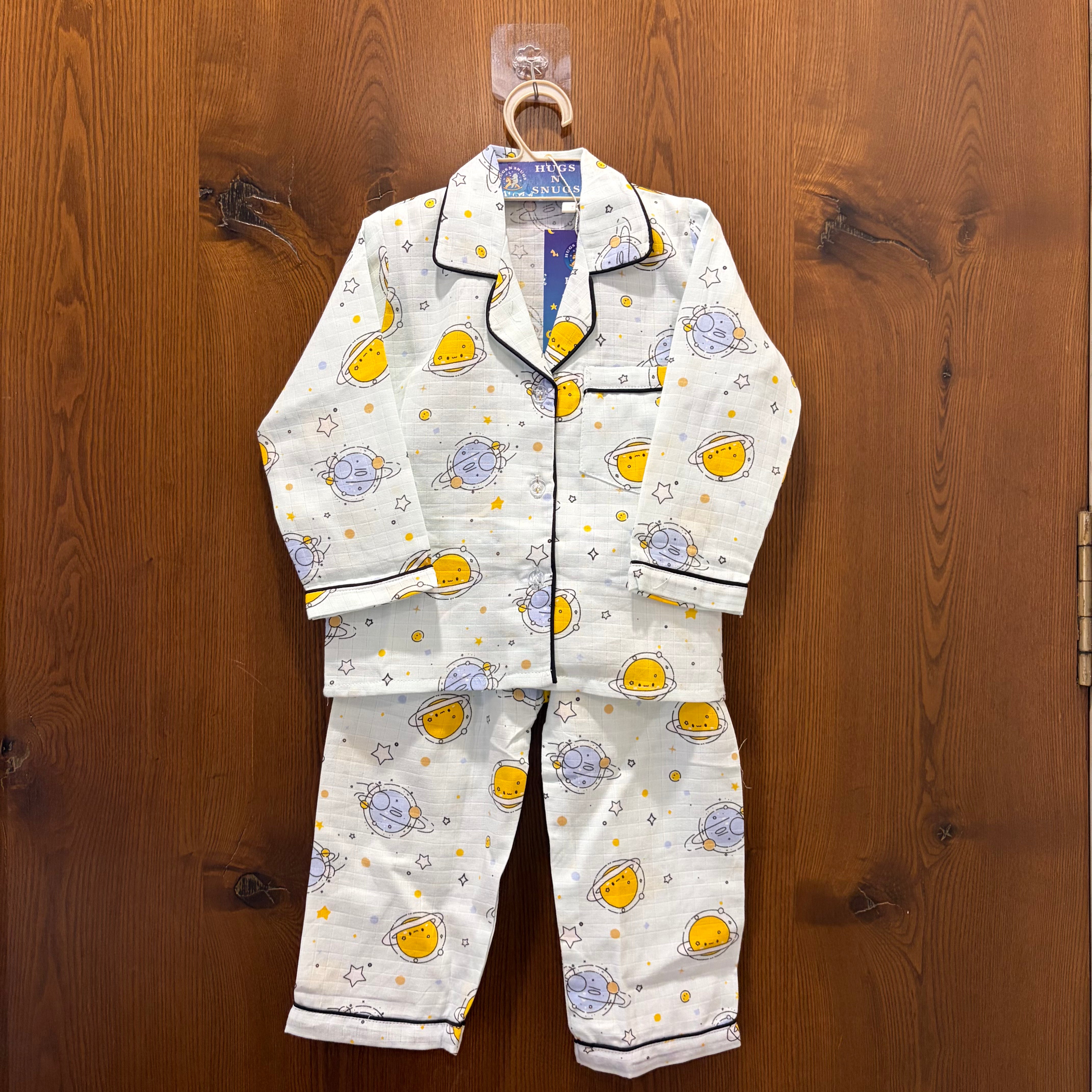 Space Dreamers Muslin Night Suit