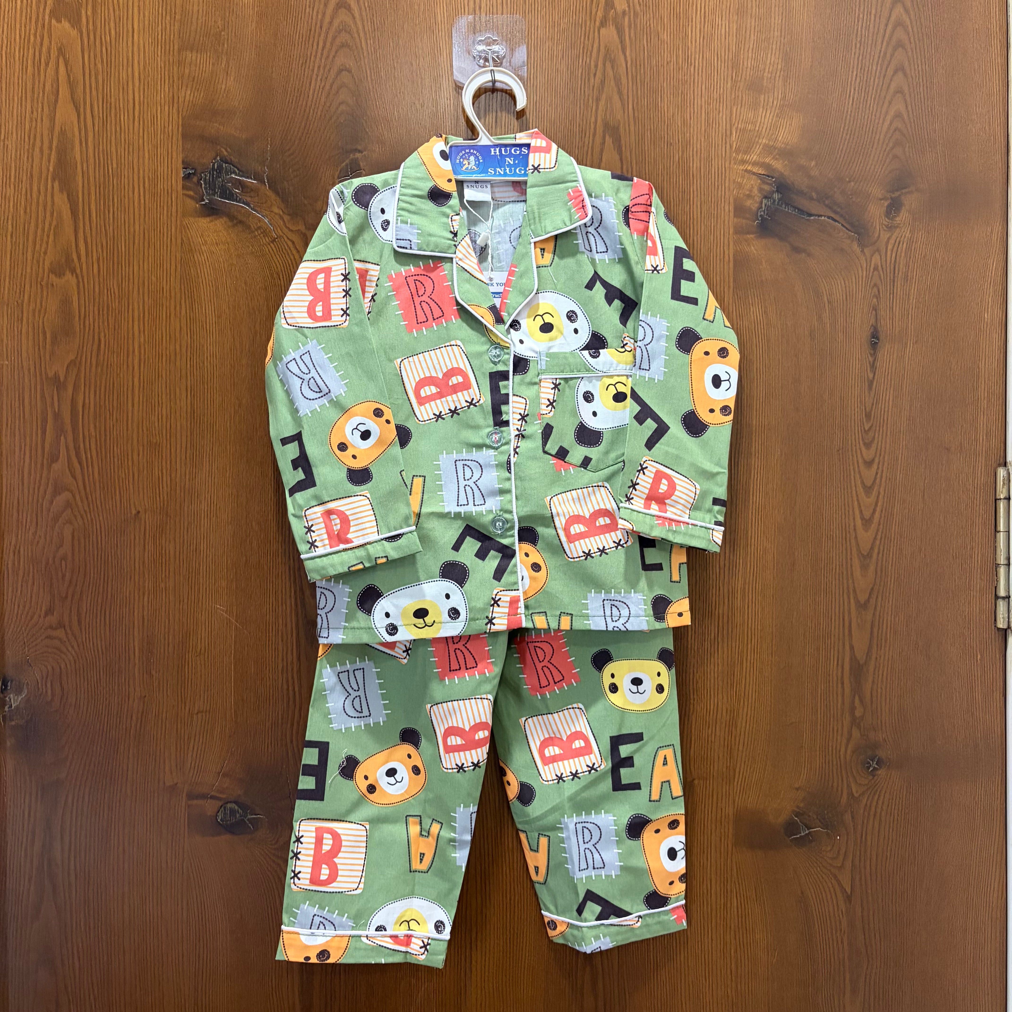 Beary Bright Green Night Suit