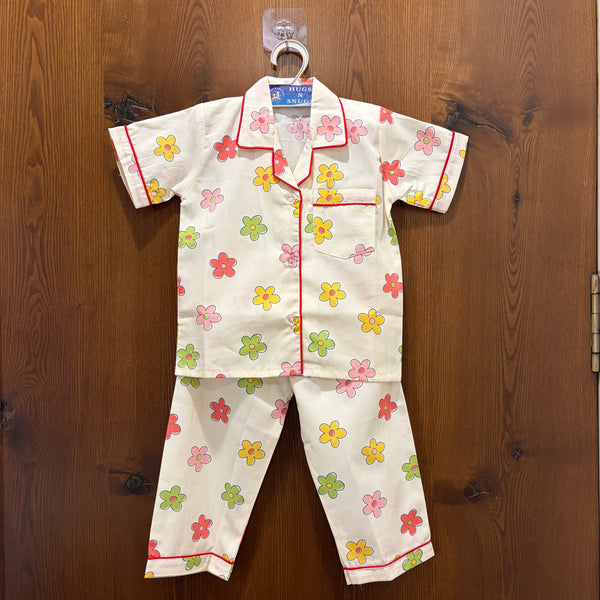 Flower Pop Dreams Night Suit