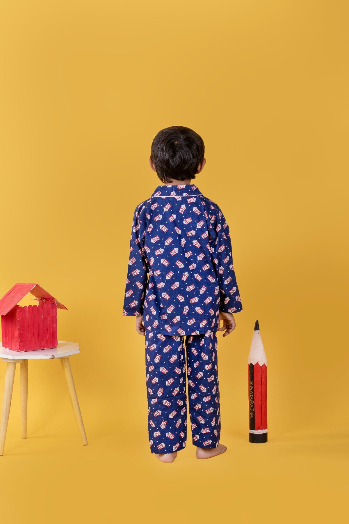 Starlit Popcorn Dreamer Blue Night Suit