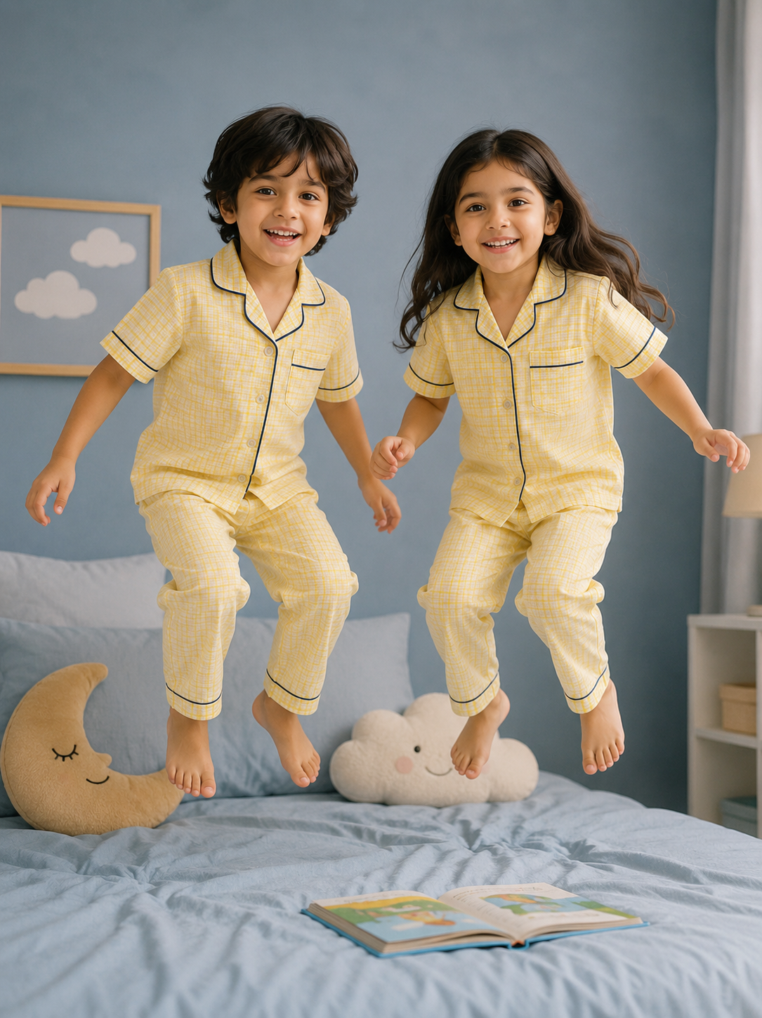 Sunshine Snuggles Twinning Night Suit