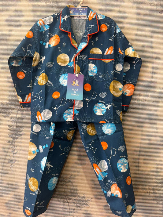 Space Dreamer Blue Night Suit