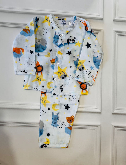 Twinkle Zoo Blue play Suit