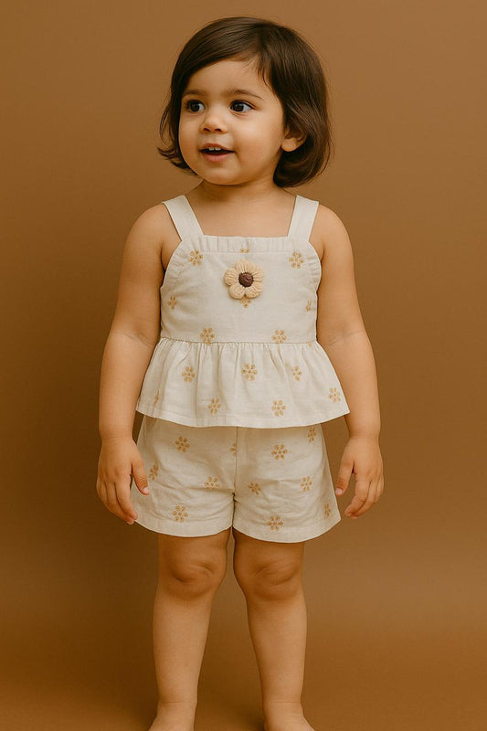 Magical White Short Coord Set
