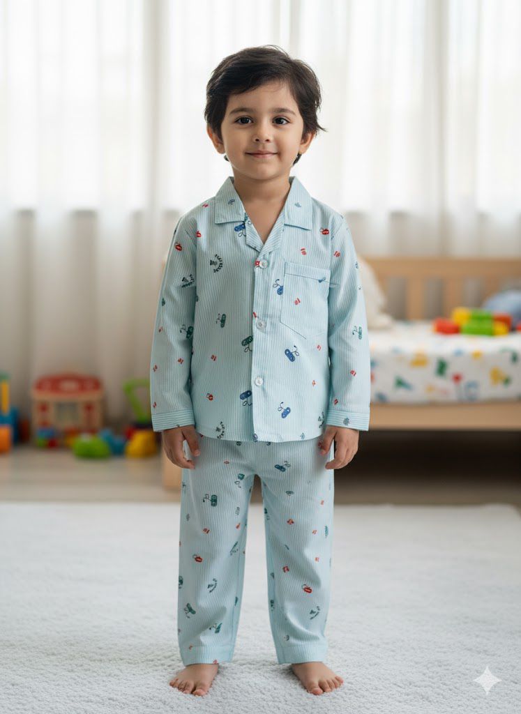 Video game fun print night suit
