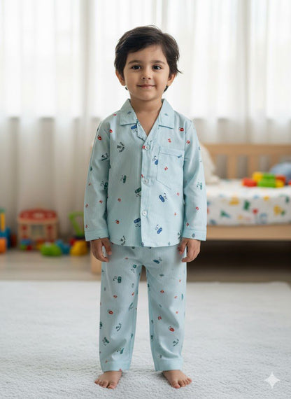 Video game fun print night suit