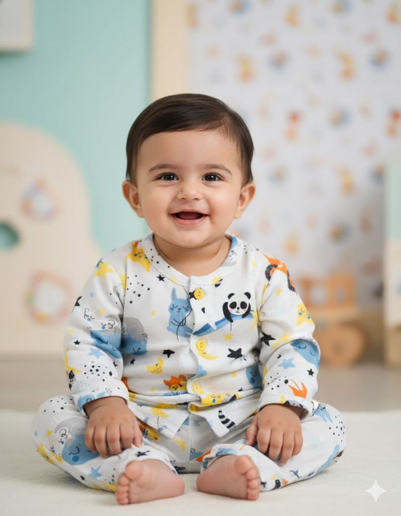 Twinkle Zoo Blue play Suit