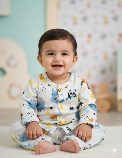 Twinkle Zoo Blue play Suit