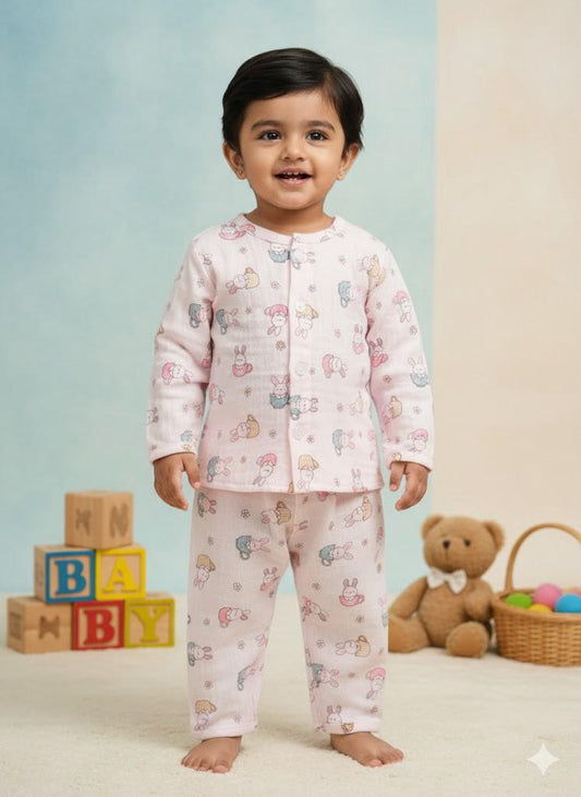 Bunny Snuggles Pink PlaySuit