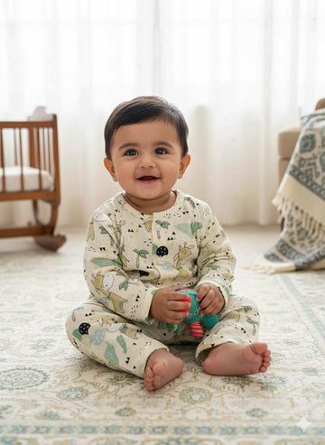 Giraffe Dreams Lime Play Suit