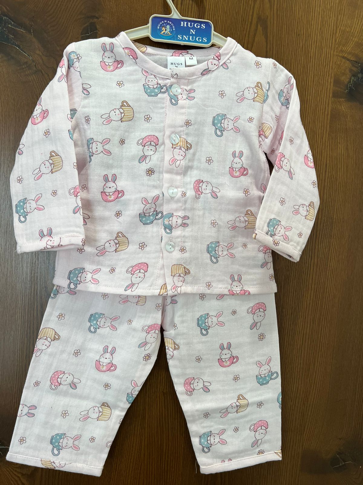 Bunny Snuggles Pink PlaySuit