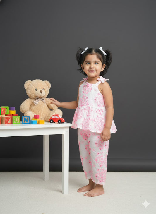 Neon Pink Floral Coord Set