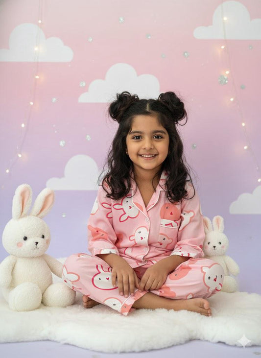 Bunny Blush Night Suit