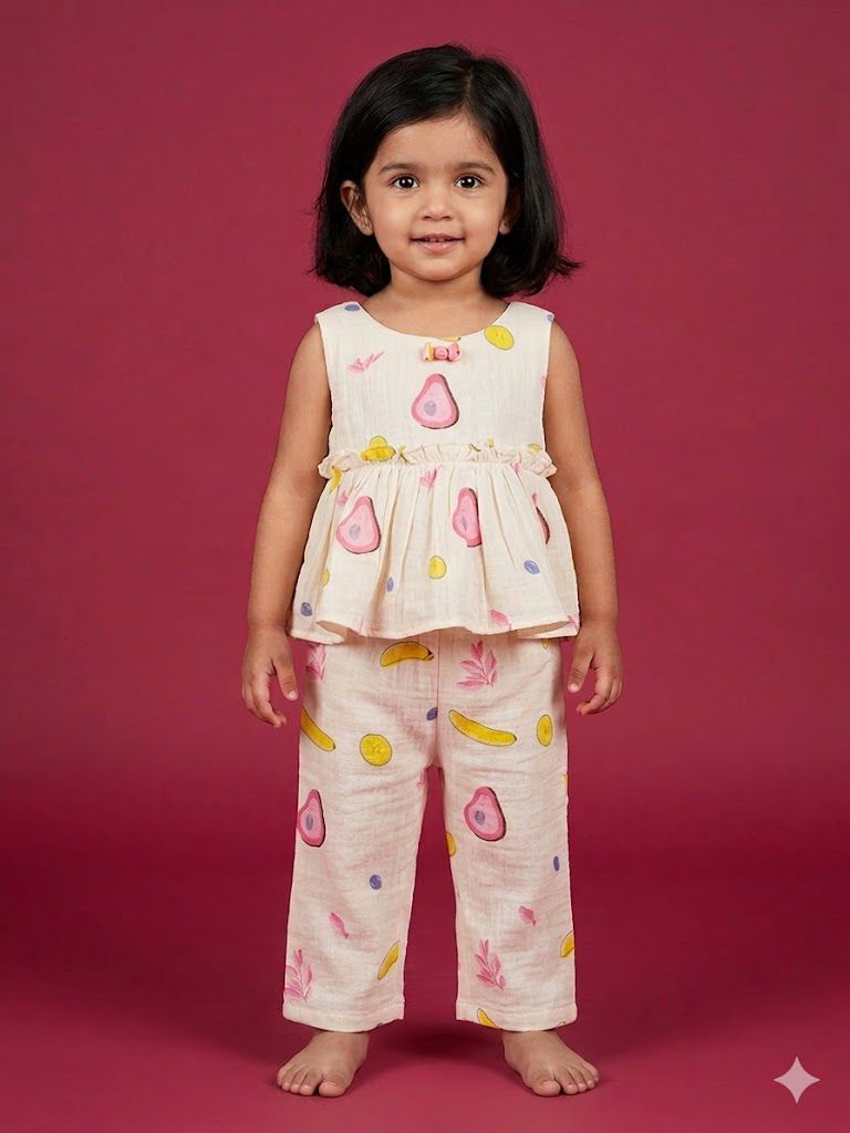 Little Avocado Love Muslin Coord Set