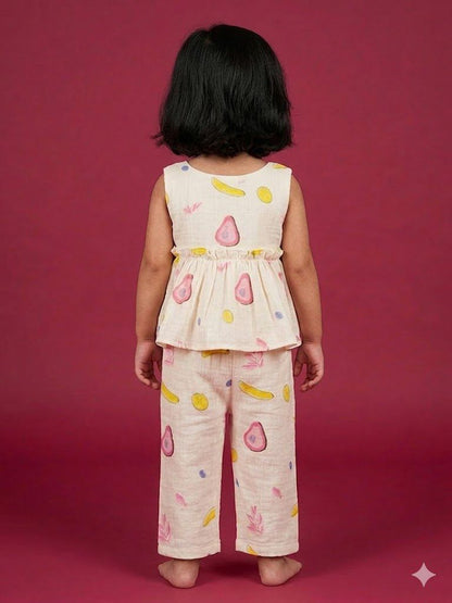 Little Avocado Love Muslin Coord Set