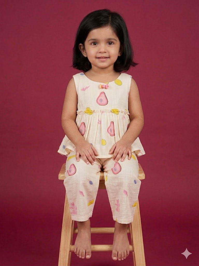 Little Avocado Love Muslin Coord Set