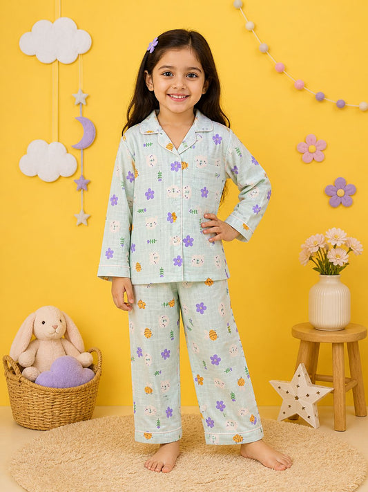 Bumble Bee Dreams Muslin Night Suit