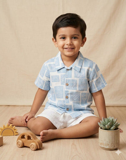 Blue Breeze Boys Coord Set