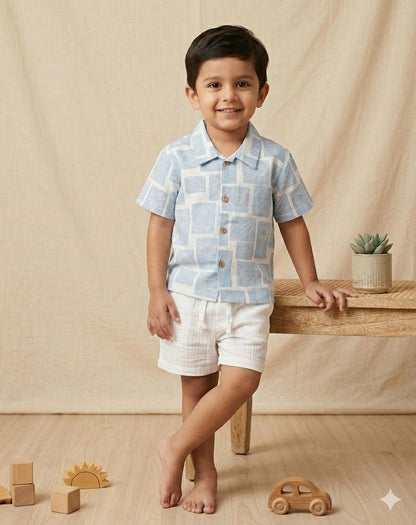 Blue Breeze Boys Coord Set