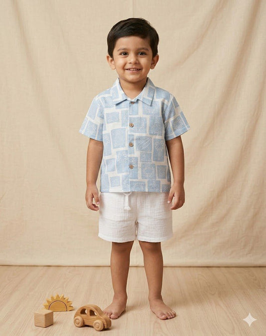 Blue Breeze Boys Coord Set