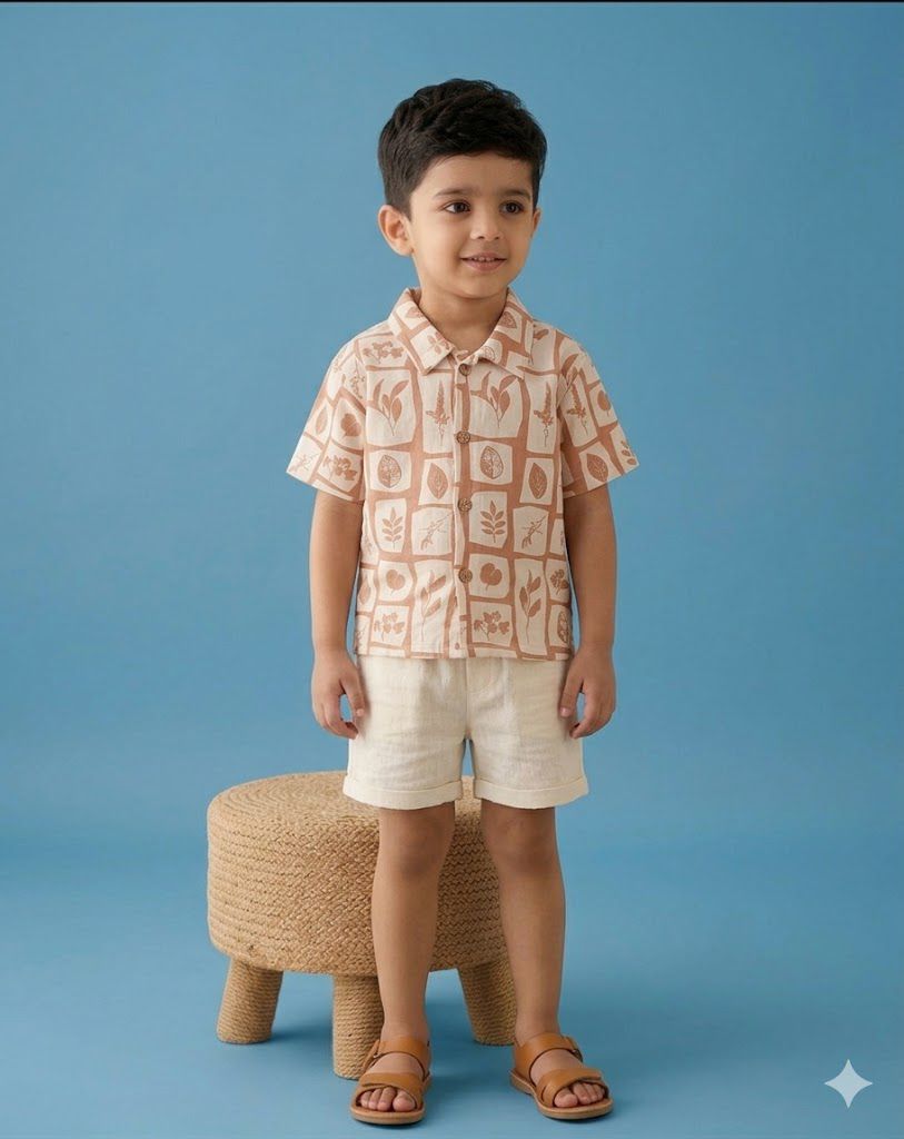 Terra Tales Brown Boys Coord Set