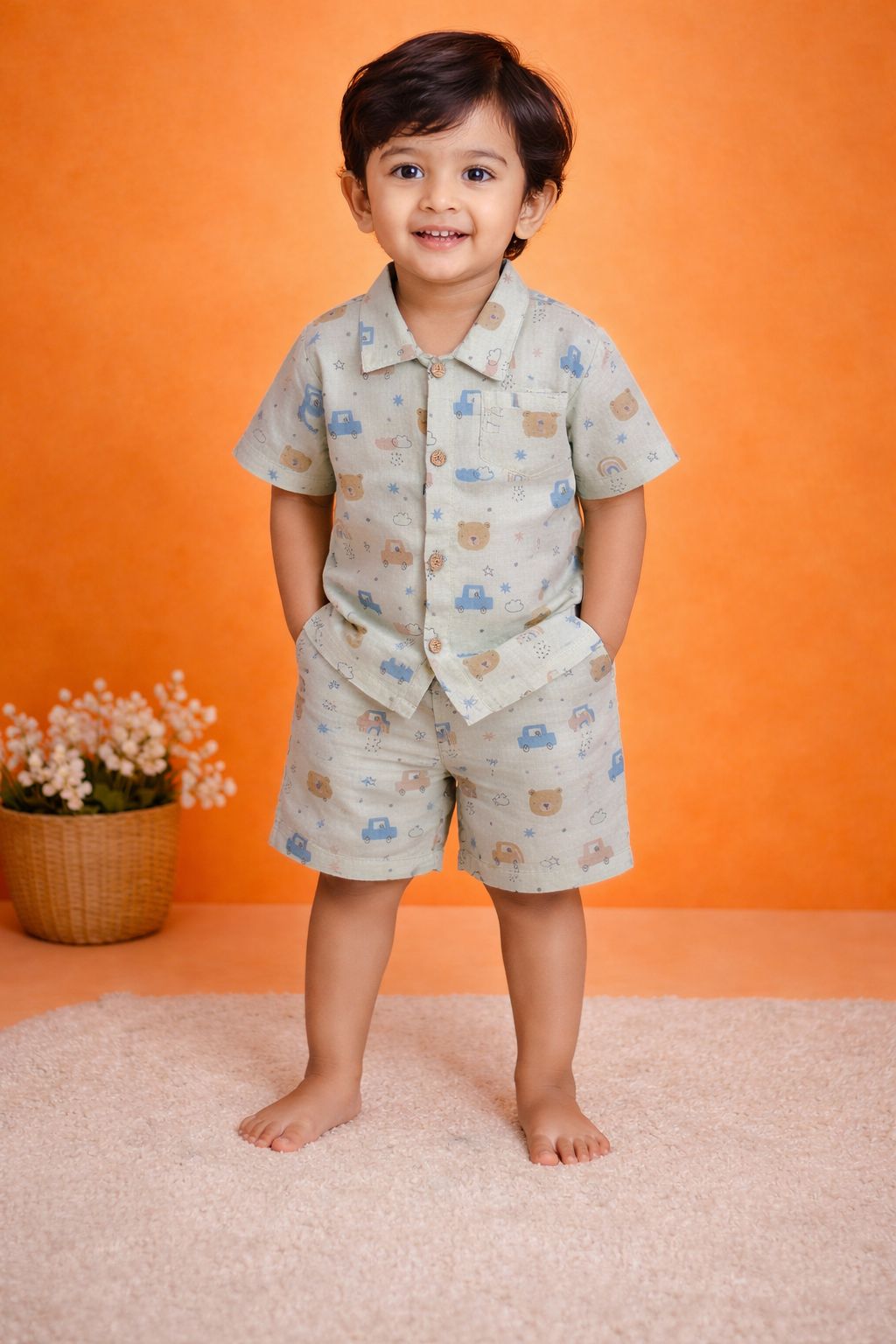 Tiny Teddy Trails Boys Coord Set