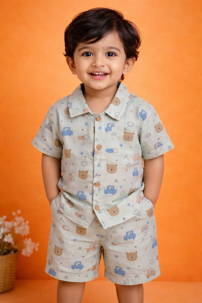 Tiny Teddy Trails Boys Coord Set