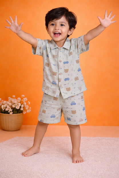 Tiny Teddy Trails Boys Coord Set