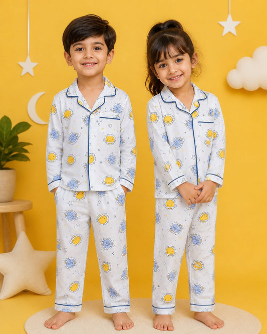 Space Dreamers Muslin Night Suit