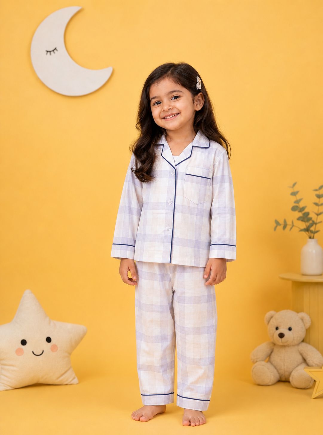 Dreamy  Checks Night Suit